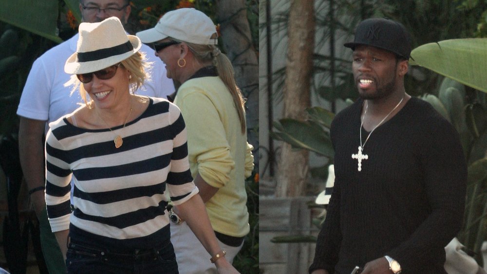 Chelsea Handler, 50 Cent caminando juntos afuera