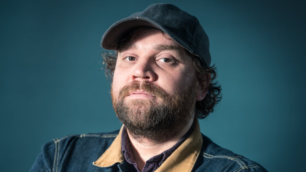 Scott Hutchison en un photocall durante el Festival Internacional del Libro de Edimburgo anual 