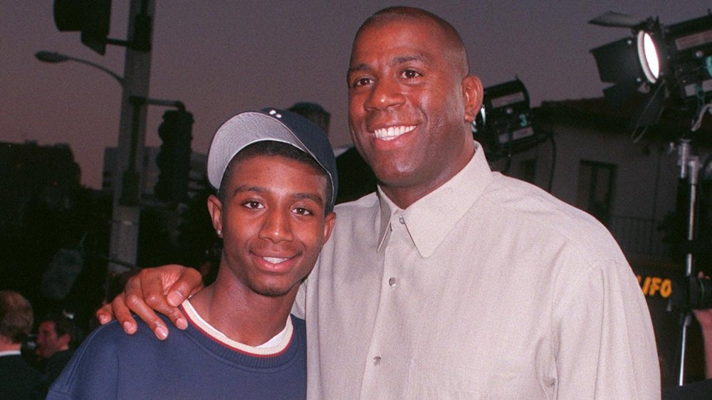 Andre y Magic Johnson del brazo