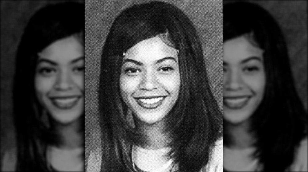 Una imagen del anuario de un adolescente Beyoncé