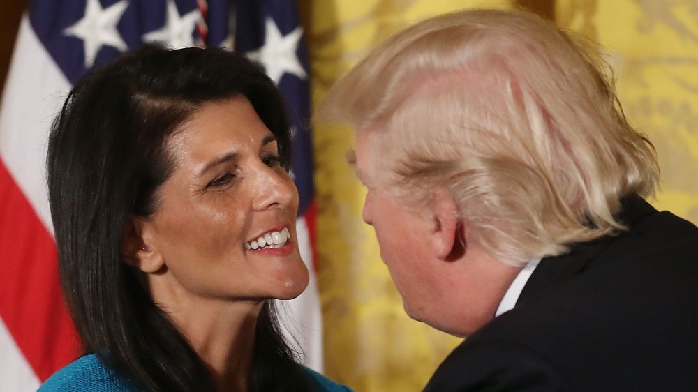 Nikki Haley y Donald Trump