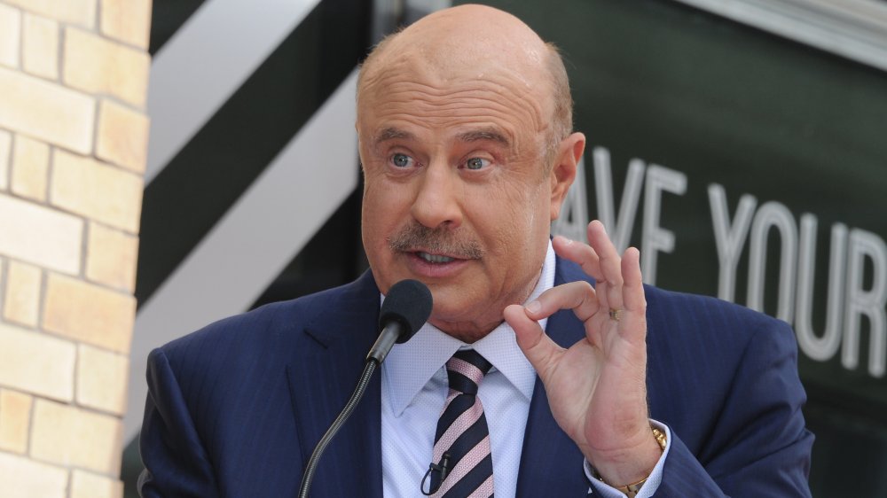 Dr. Phil en la Ceremonia de estrella del Paseo de la Fama de Hollywood 2020