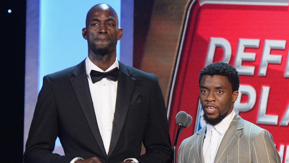 Chadwick Boseman y Kevin Garnett