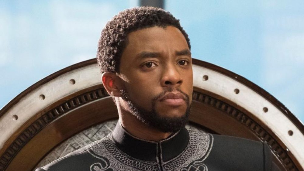 Chadwick Boseman en una escena de Black Panther 