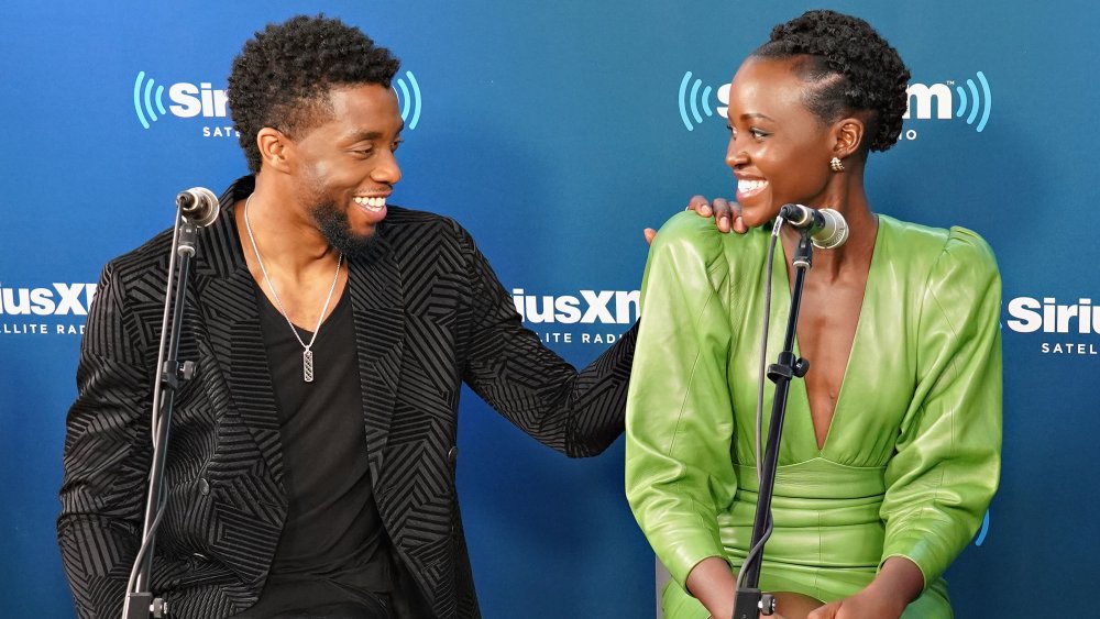 Chadwick Boseman y Lupita Nyong'o