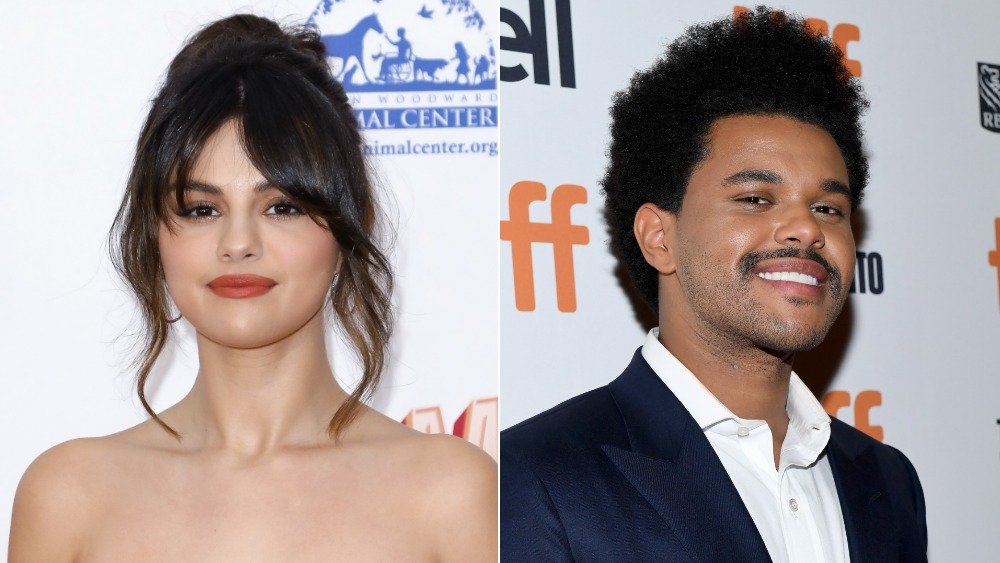 Imagen dividida de Selena Gomez y The Weeknd