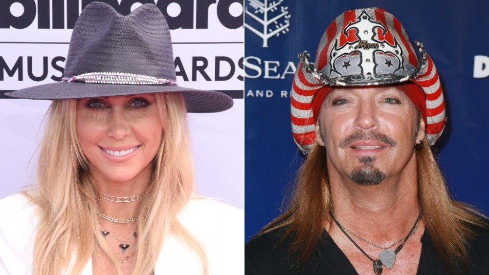 Imagen dividida de Tish Cyrus y Bret Michaels