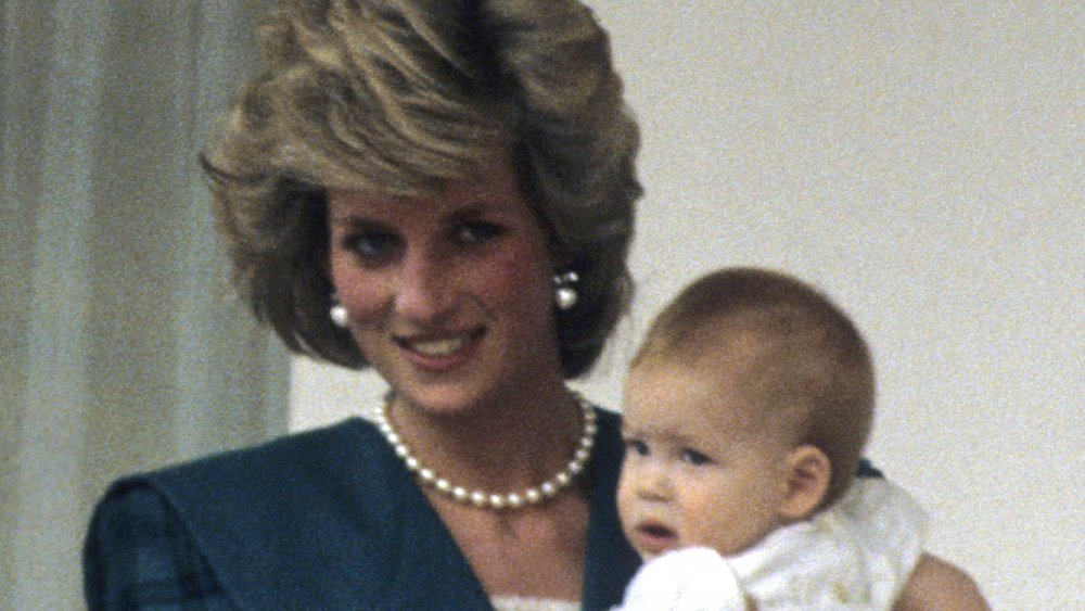 La princesa Diana y el príncipe Harry