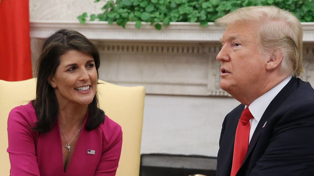 Nikki Haley y Donald Trump