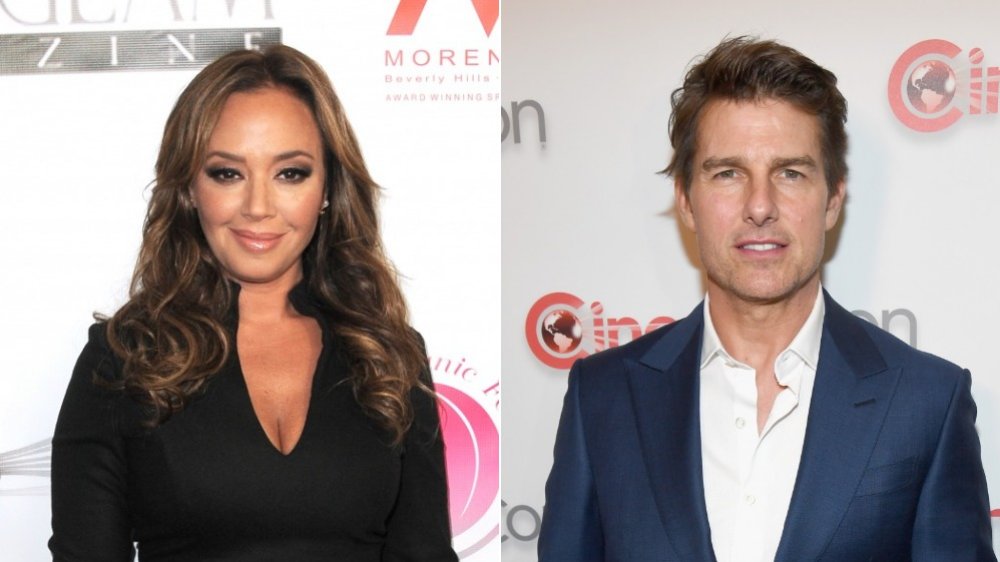 Leah Remini y Tom Cruise 