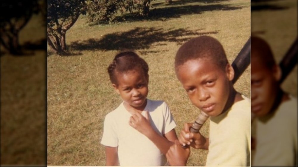 Michelle Obama y Craig Robinson en una foto de retroceso publicada en Instagram