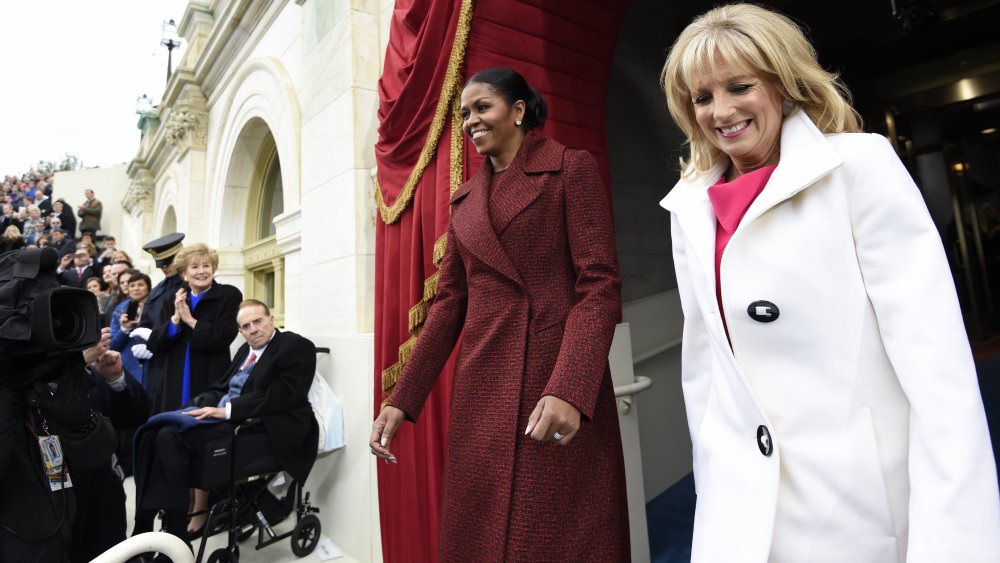 Michelle Obama y Jill Biden en la inauguración de Donald Trump