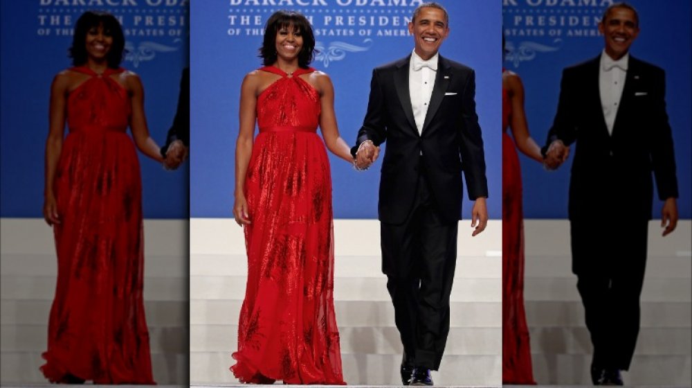 Michelle Obama y Barack Obama en el segundo baile inaugural de Barack