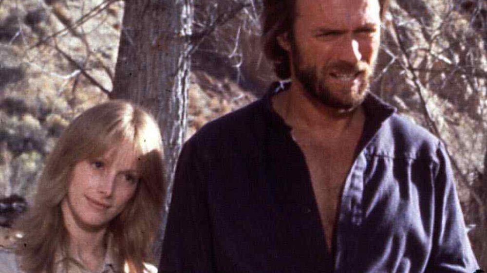 Sondra Locke y Clint Eastwood filmando The Outlaw Josey Wales