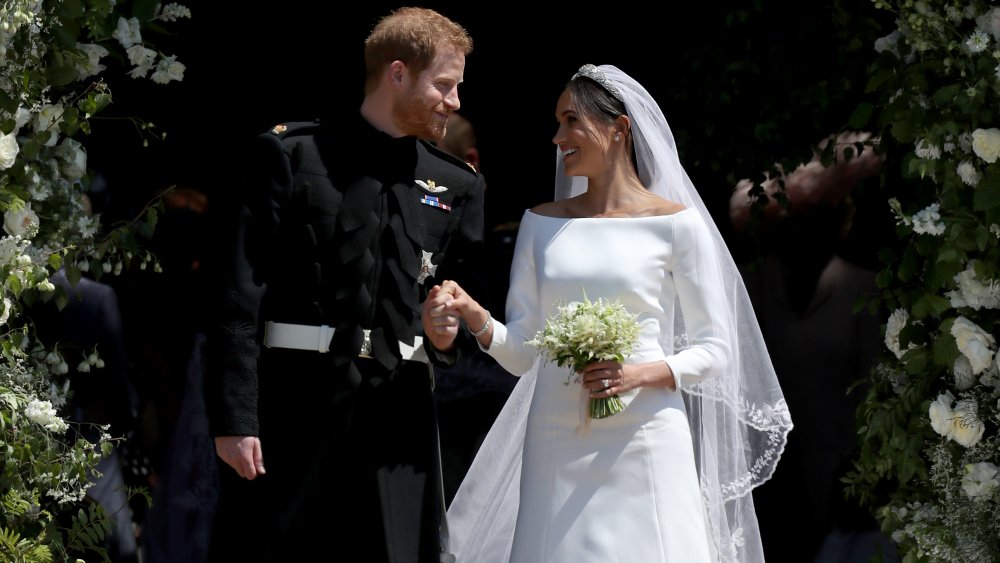 Meghan Markle y el príncipe Harry en su boda 