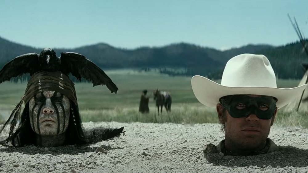 Johnny Depp y Armie Hammer en una escena de The Lone Ranger