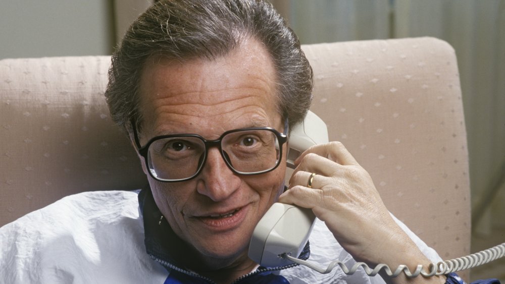 Larry King en un hotel de Beverly Hills en 1990