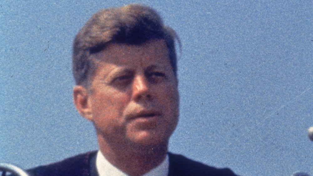 John F. Kennedy en su toma de posesión como 35o presidente de los Estados Unidos