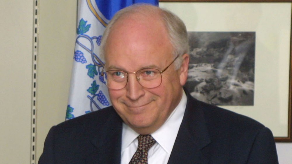 Dick Cheney en la rueda de prensa en 2000