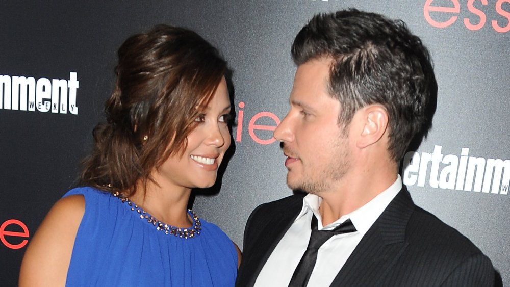 Vanessa Lachey y Nick Lachey en la celebración de Entertainment Weekly honrando a los nominados a los Premios SAG en 2014