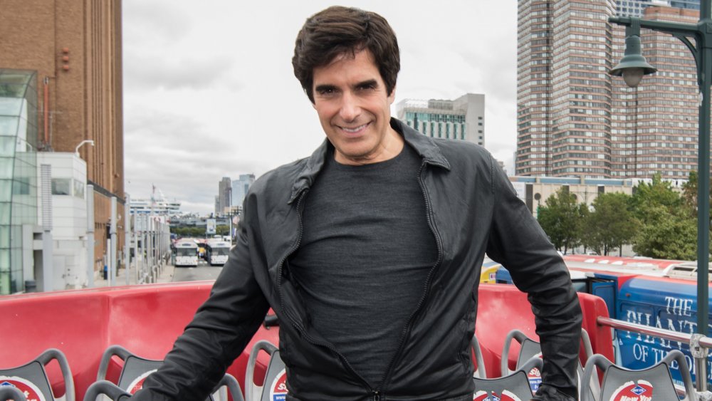 David Copperfield en la Ceremonia de Inducción de David Copperfield Ride of Fame en pier 78 en 2015