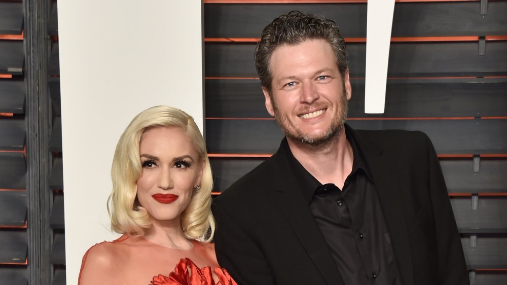 Gwen Stefani y Blake Shelton en la Vanity Fair Oscar Party 2016