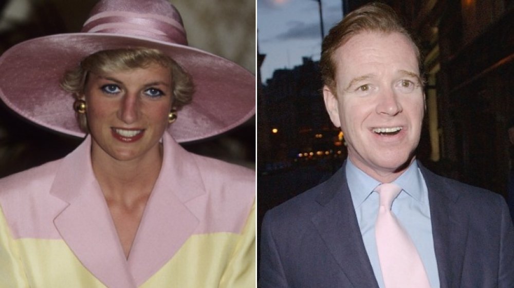 Imagen dividida de la princesa Diana y James Hewitt