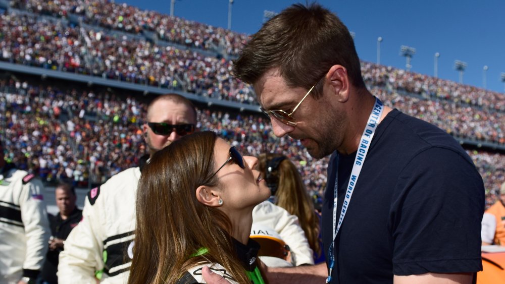 Danica Patrick y Aaron Rodgers