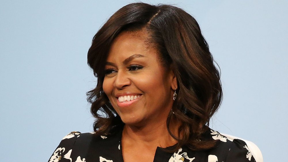 Michelle Obama en su mesa redonda con Glamour, 'A Brighter Future: A Global Conversation on Girls' Education'