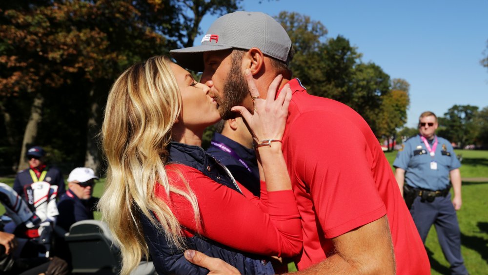 Dustin Johnson y Paulina Gretzky