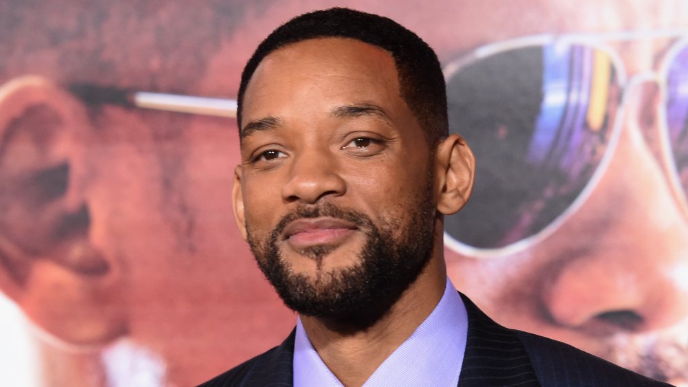 Will Smith sonriendo, de cerca