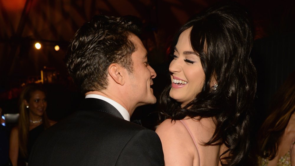 Orlando Bloom y Katy Perry en una fiesta de los Globos de Oro en 2016