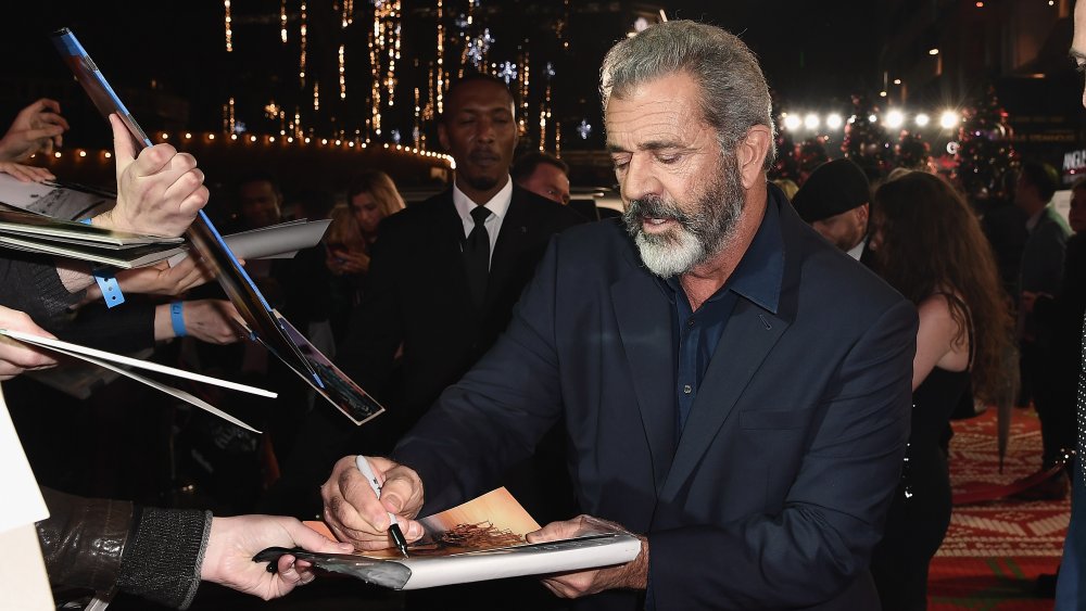 Mel Gibson en el estreno británico de Daddy's Home 2 en 2017