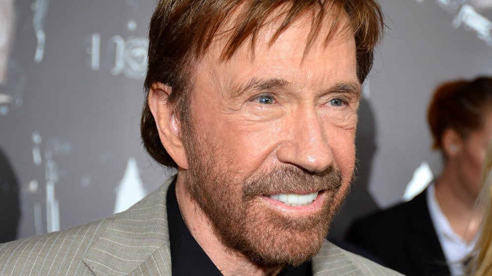 Chuck Norris en el estreno de The Expendables 2 en 2012