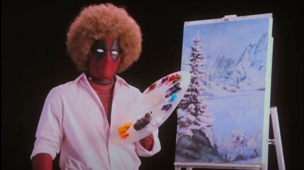 Ryan Reynolds como Deadpool como Bob Ross 