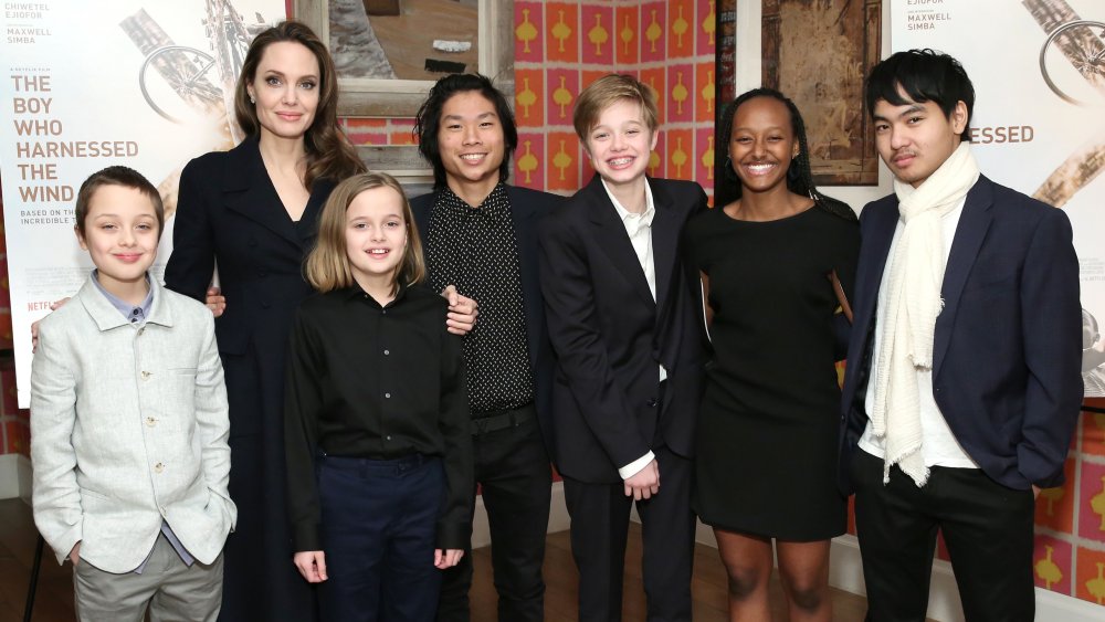 Knox Jolie-Pitt, Angelina Jolie, Vivienne Jolie-Pitt, Pax Jolie-Pitt, Shiloh Jolie-Pitt, Zahara Jolie-Pitt, Maddox Jolie-Pitt