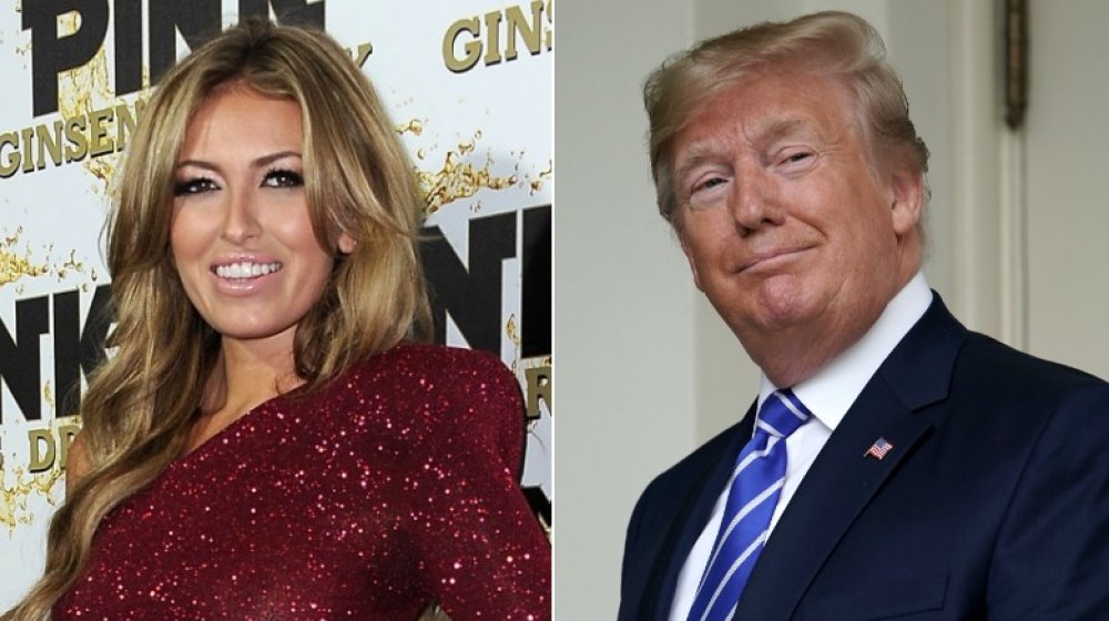 Paulina Gretzky en una fiesta de lanzamiento en 2012;  Donald Trump