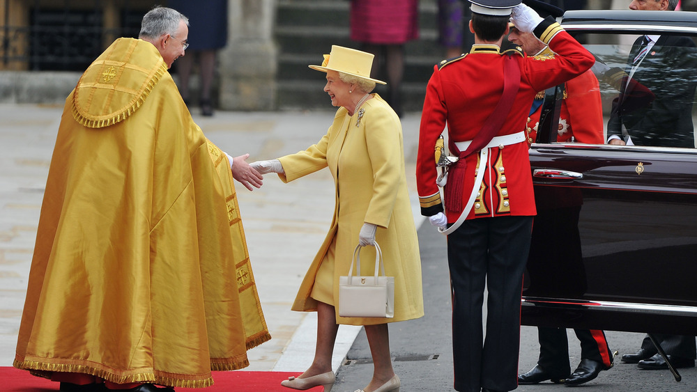 Llegada de la reina Isabel