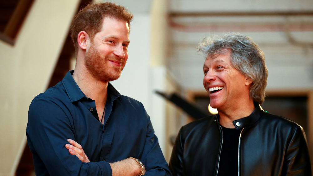 Príncipe Harry y Jon Bon Jovi