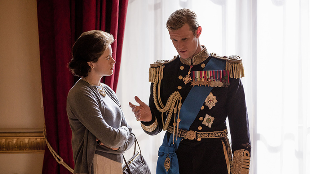 Matt Smith como el príncipe Felipe en The Crown