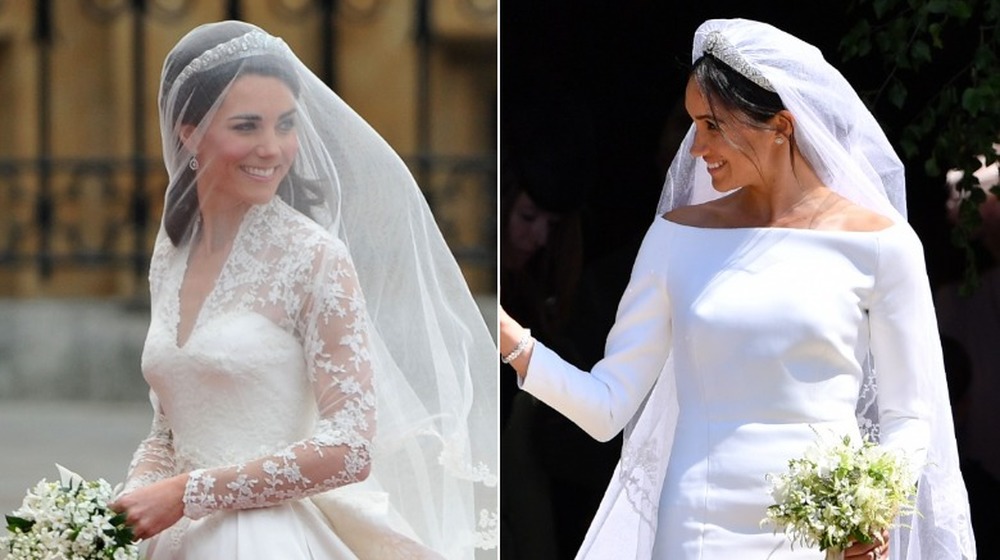 Vestidos de novia de Kate Middleton y Meghan Markle