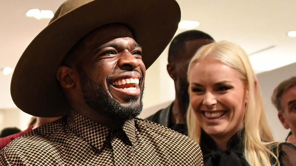 PK Subban y Lindsey Vonn riendo