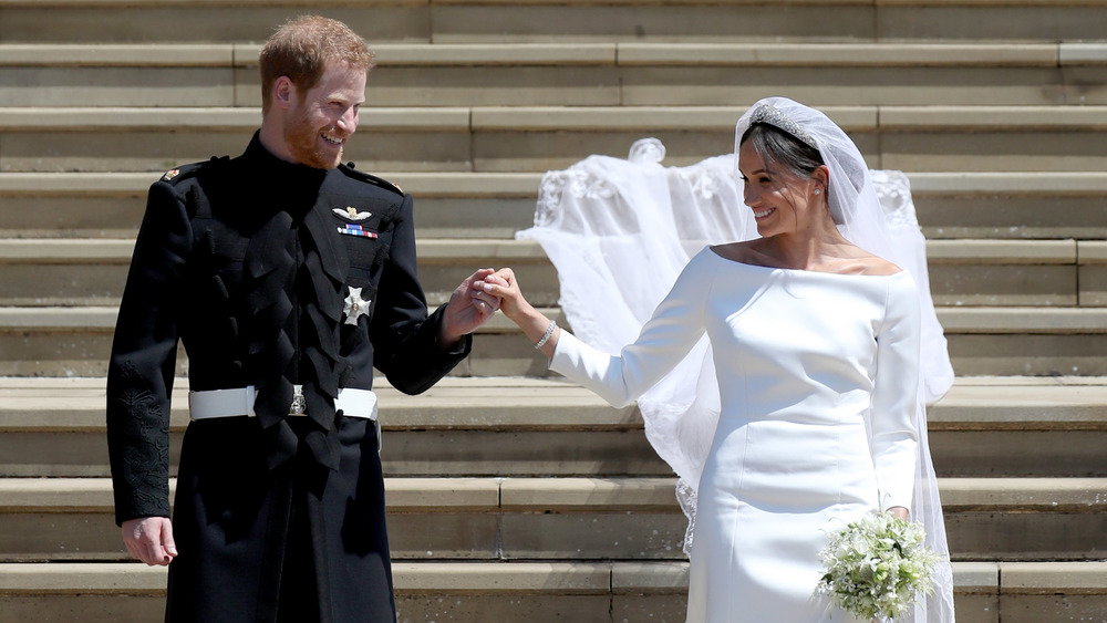 El príncipe Harry y Meghan Markle después de la boda