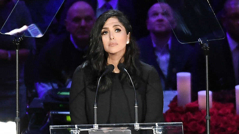 Vanessa Bryant en el memorial de Kobe Bryant