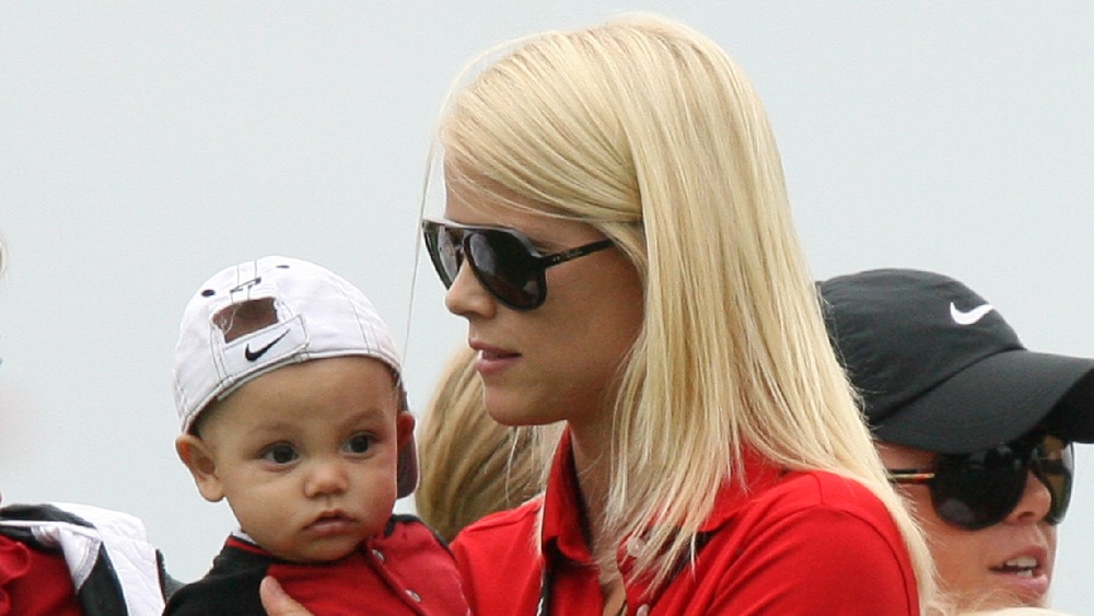 Charlie Woods con Elin Nordegren