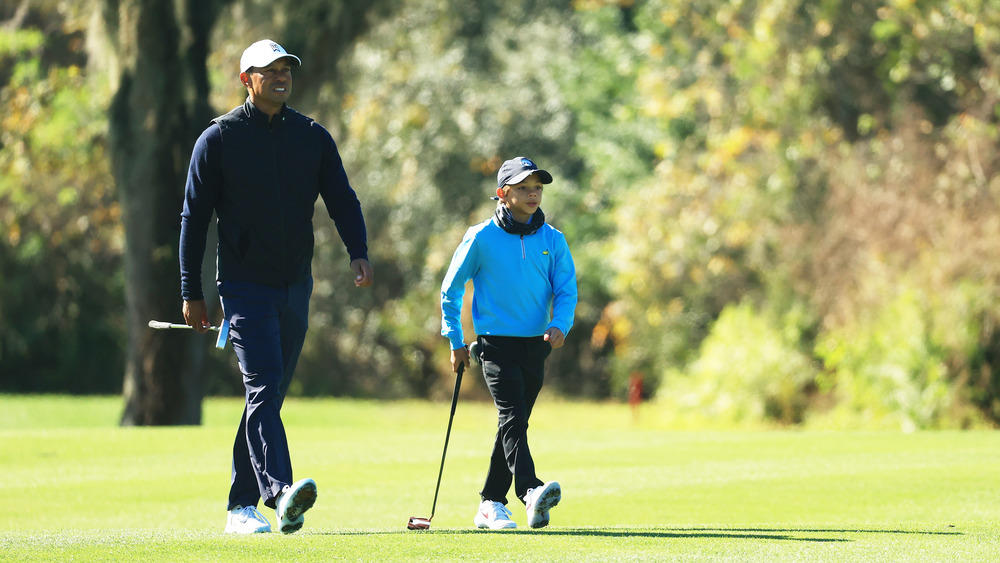 Tiger Woods y Charlie Woods