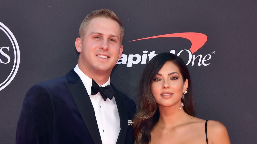 Jared Goff y Christen Harper en el ESPYS