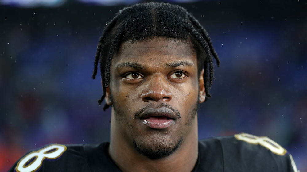 Primer plano de Lamar Jackson