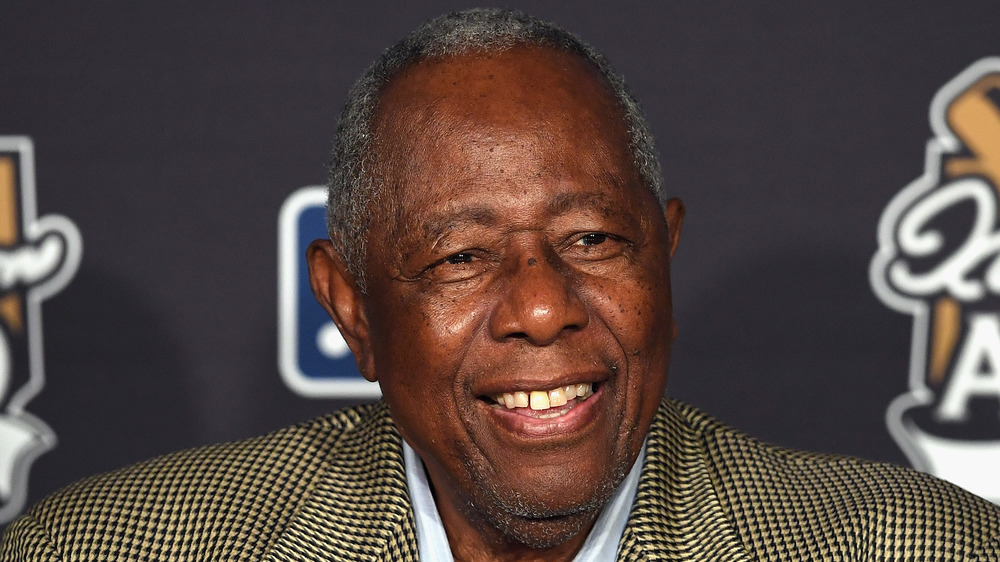 Hank Aaron sonriendo