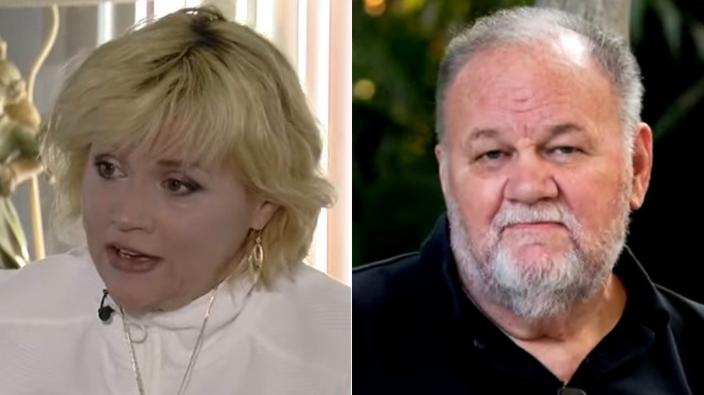 Samantha Markle hablando, Thomas Markle mirando